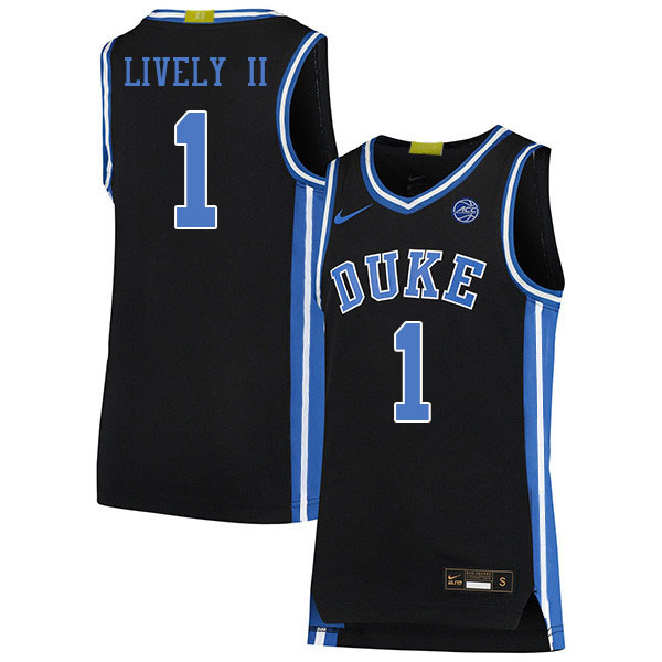 Men #1 Dereck Lively II Duke Blue Devils 2022-23 College Stitched Basketball Jerseys Sale-Black